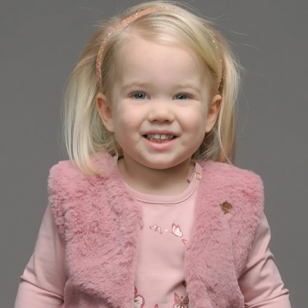 Giletje Eloisy furry (sweet cerise)