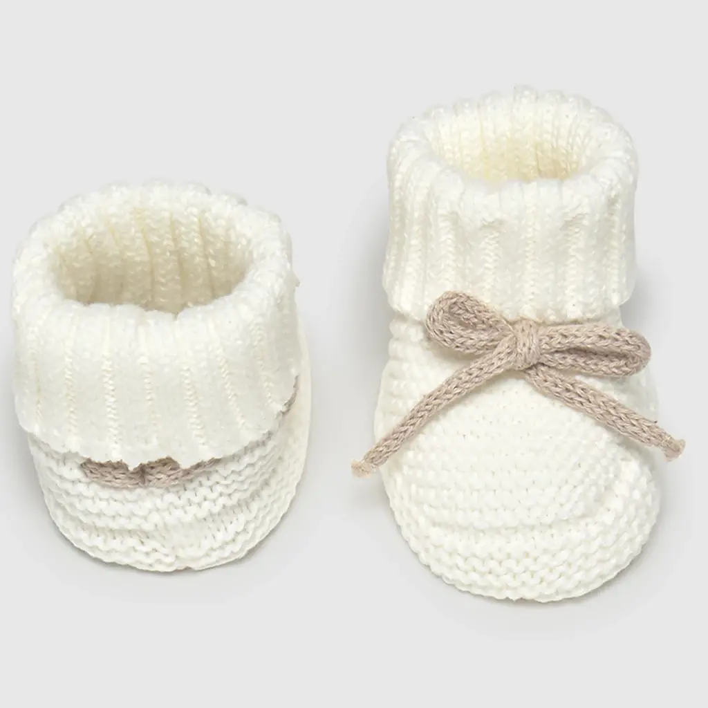 Gebreide slofjes (natural)