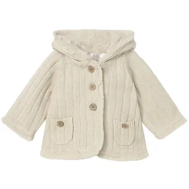 Gebreid jasje/vestje (champagne)