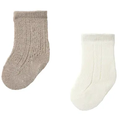 2 paar sokjes (light brown)