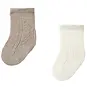 Mayoral 2 paar sokjes (light brown)