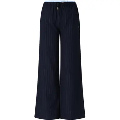 Broek Sub pinstripe wide fit (navy blazer)