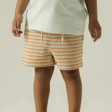 Korte broek piquet Jimbo (peyote melange)