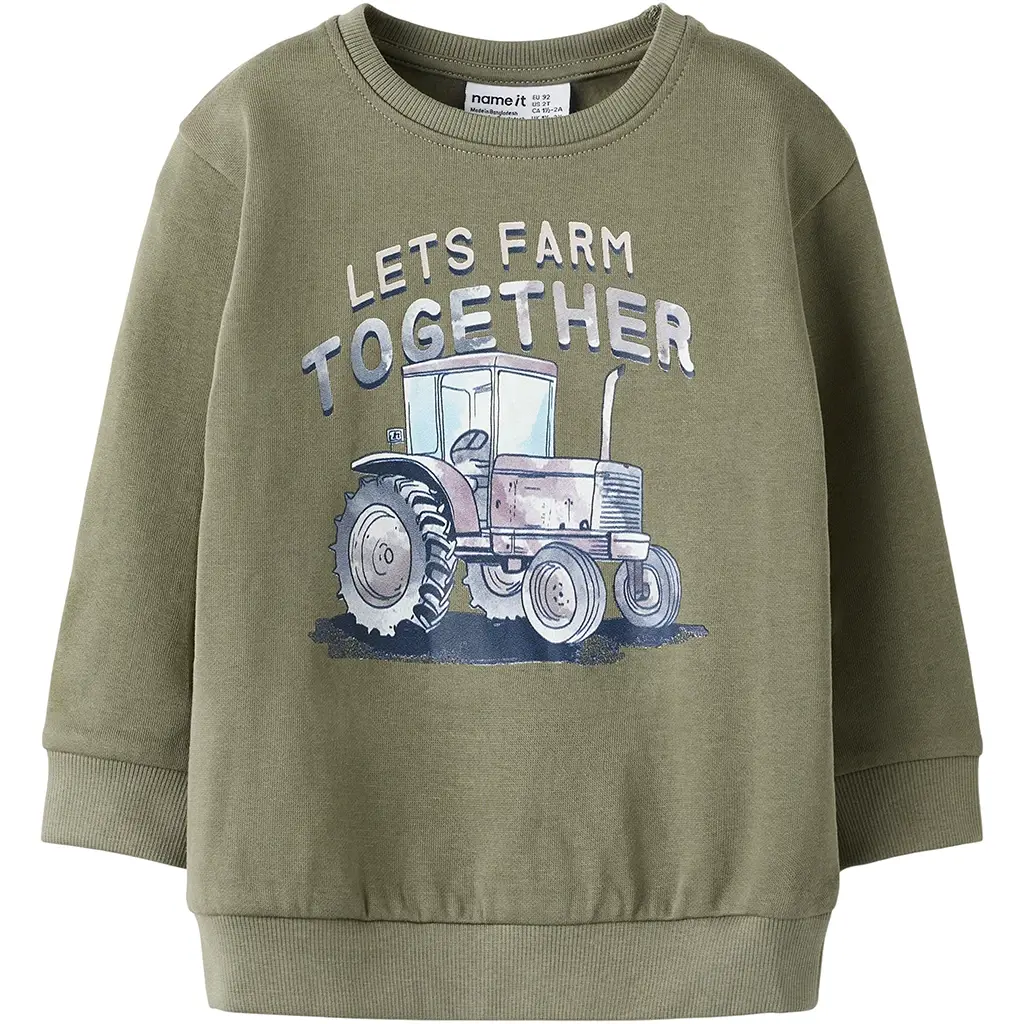 Trui sweat Nash (dusty olive)