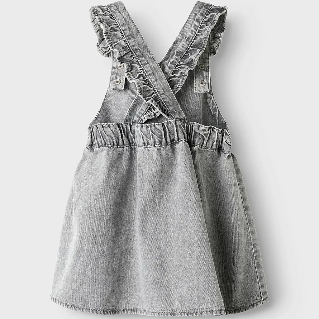 Spijkerjurkje salopette Alli (light grey denim)