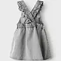 Name It Spijkerjurkje salopette Alli (light grey denim)