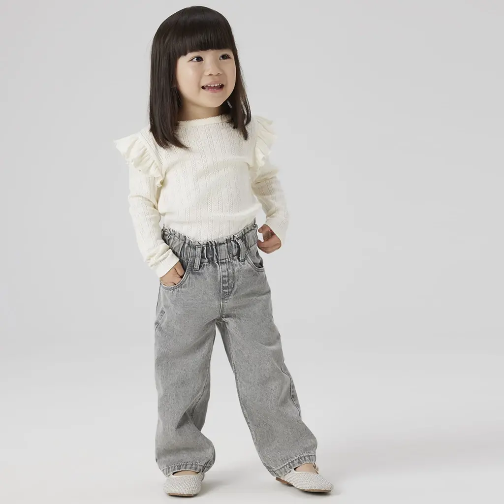 Jeans WIDE FIT Rose (light grey denim)