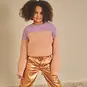 Nono Broek Simona fake leather (taupe)