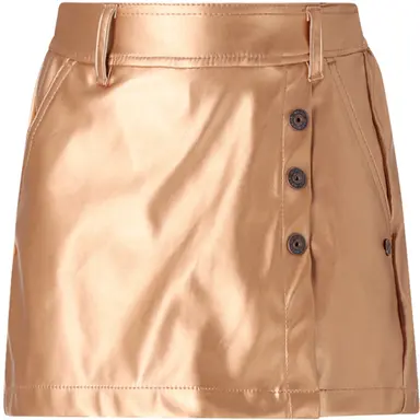 Skort Simay fake leather (taupe)