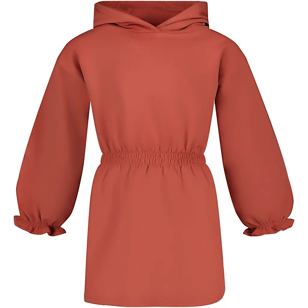 Jurk hoodie Valentina (rust red)