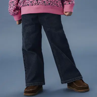 Jeans WIDE LEG Rose (dark grey denim)