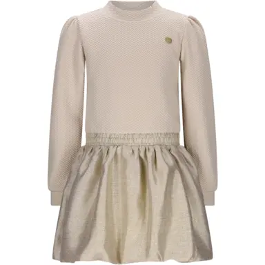 Jurk Salloon glitter (café au lait)