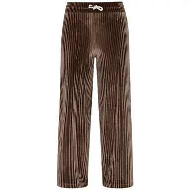 Broek Fem velvet wide fit (choco)