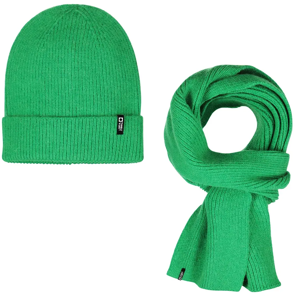 Set muts en sjaal (mid green)