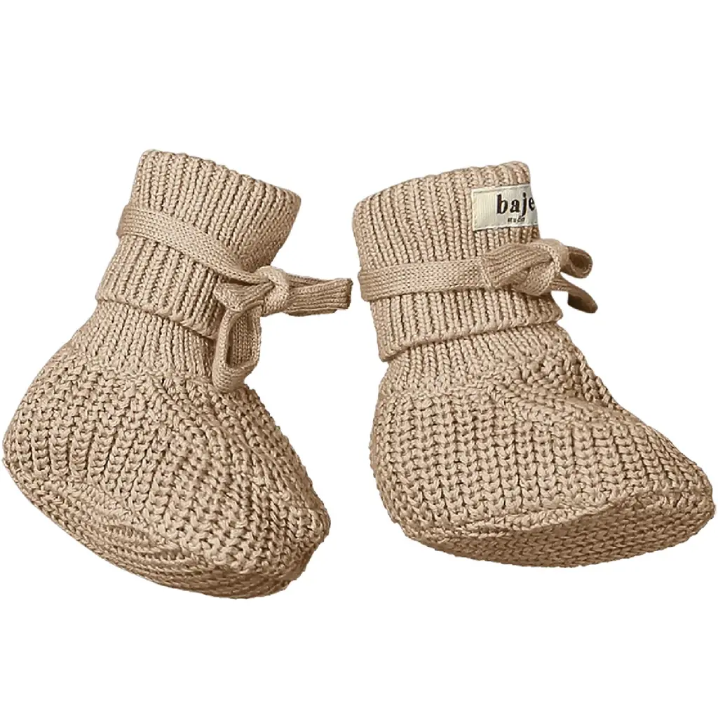 Gebreide slofjes Stans (sand desert multicolor)