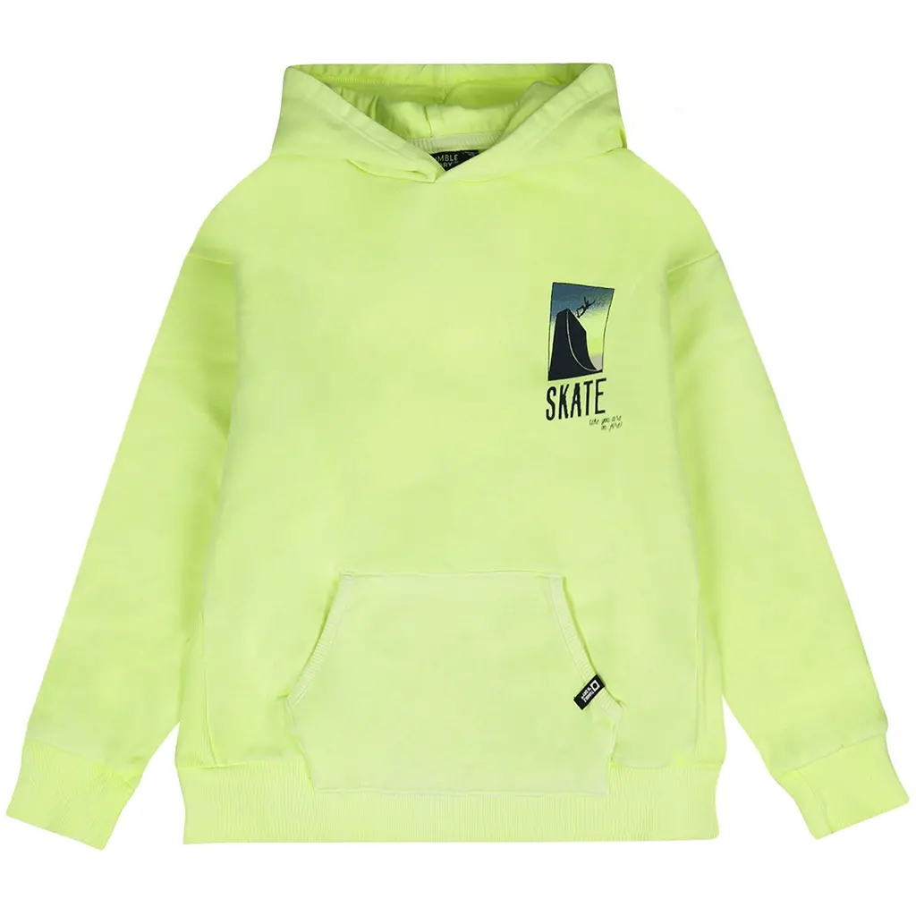 Trui hoodie Trick (bright yellow)