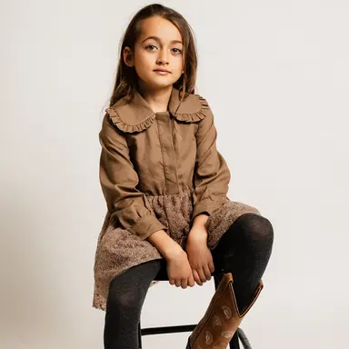 Jurk Bowil (brown cacao)