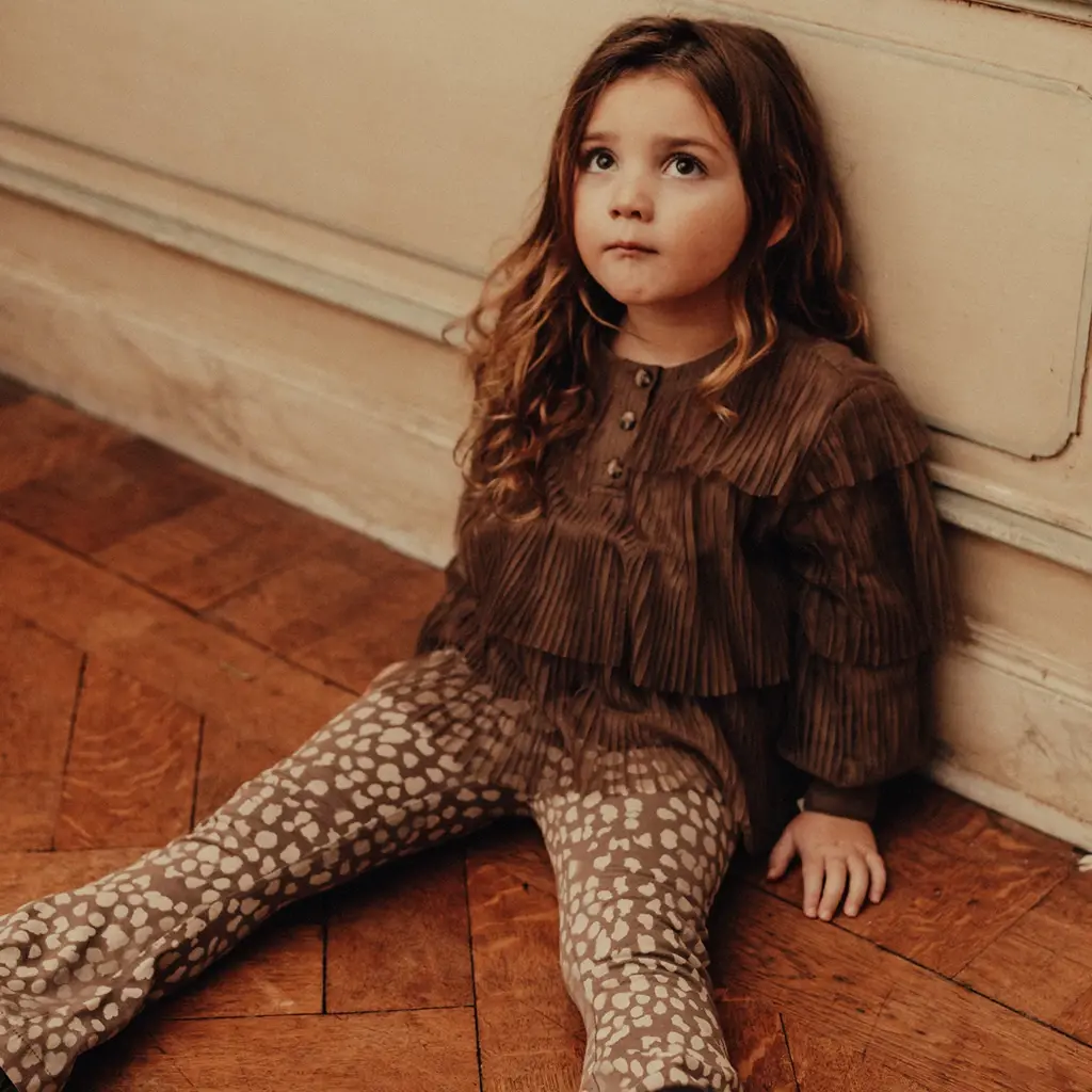 Broek flared Preda (sand desert aop)