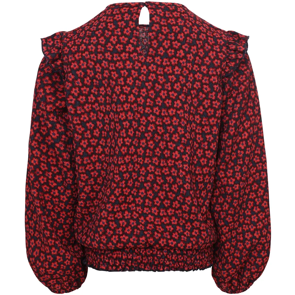 Blouse (red flower)