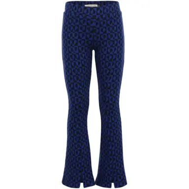 Broek flared (blue hearts)