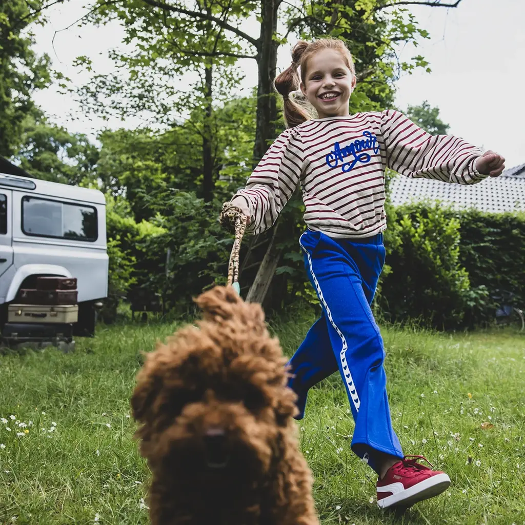 Trui lurex (deep red stripe)