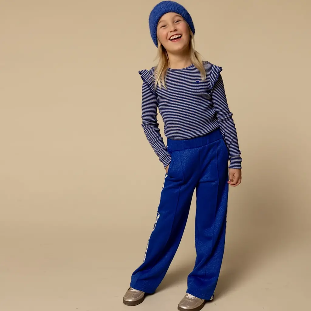 Broek lurex (kobalt blue)