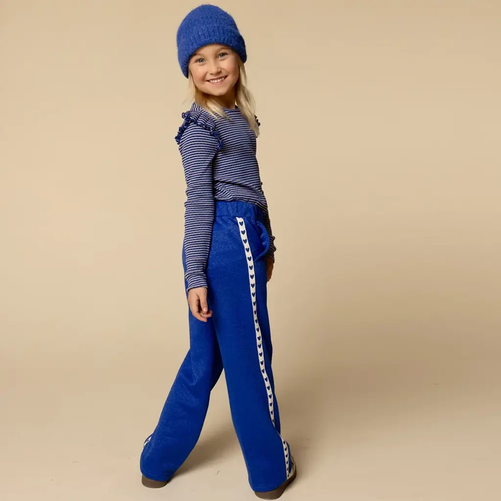 Broek lurex (kobalt blue)