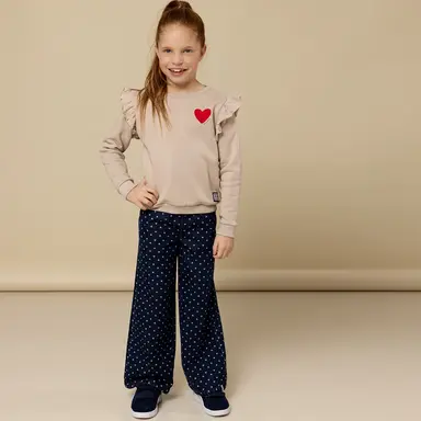 Spijkerbroek wide fit (denim hearts)