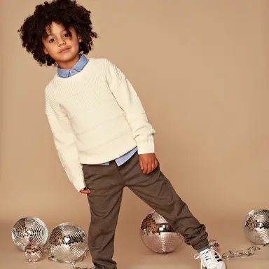 Gebreide trui (bone)