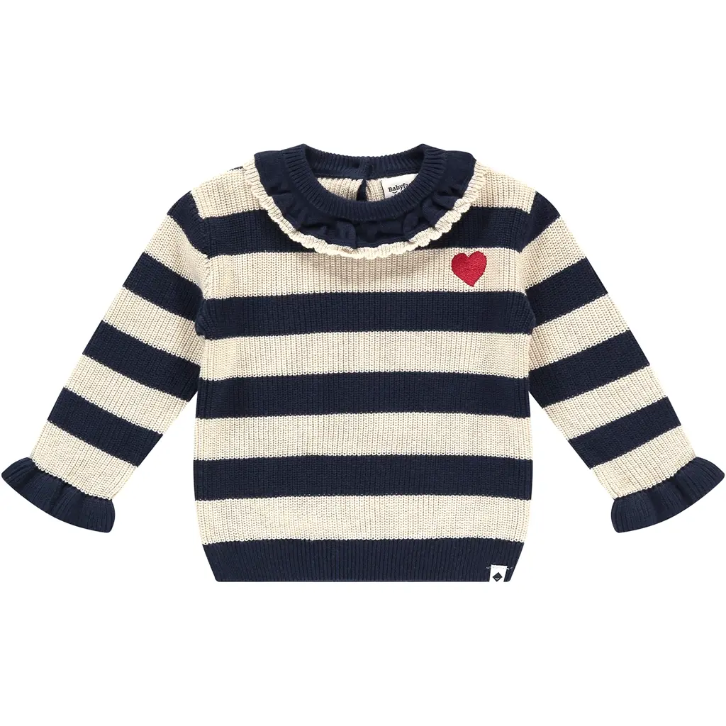 Gebreid truitje (indigo)