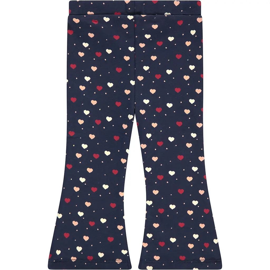 Broekje flared hearts (indigo)