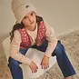 Nono Gilet Katya REVERSIBLE (cerise pink)