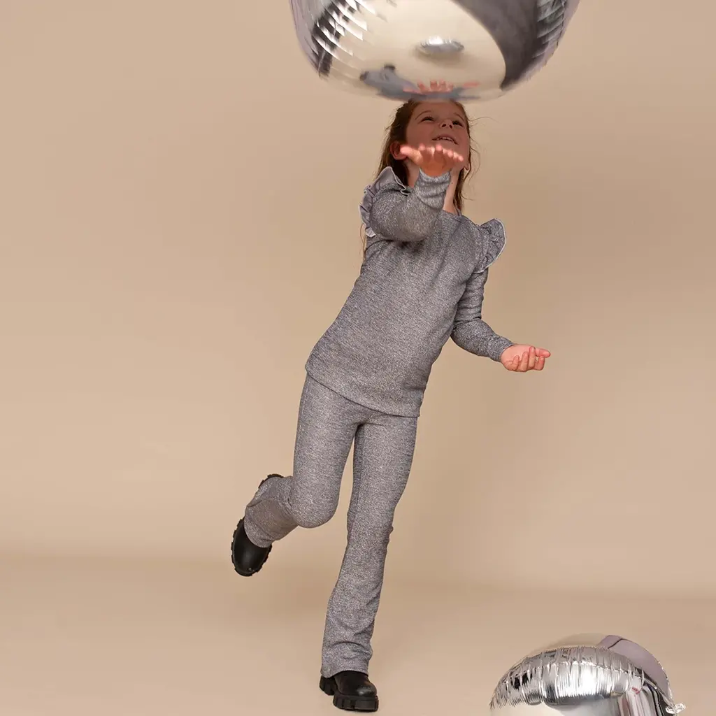 Broek Hiltje flared (light grey)