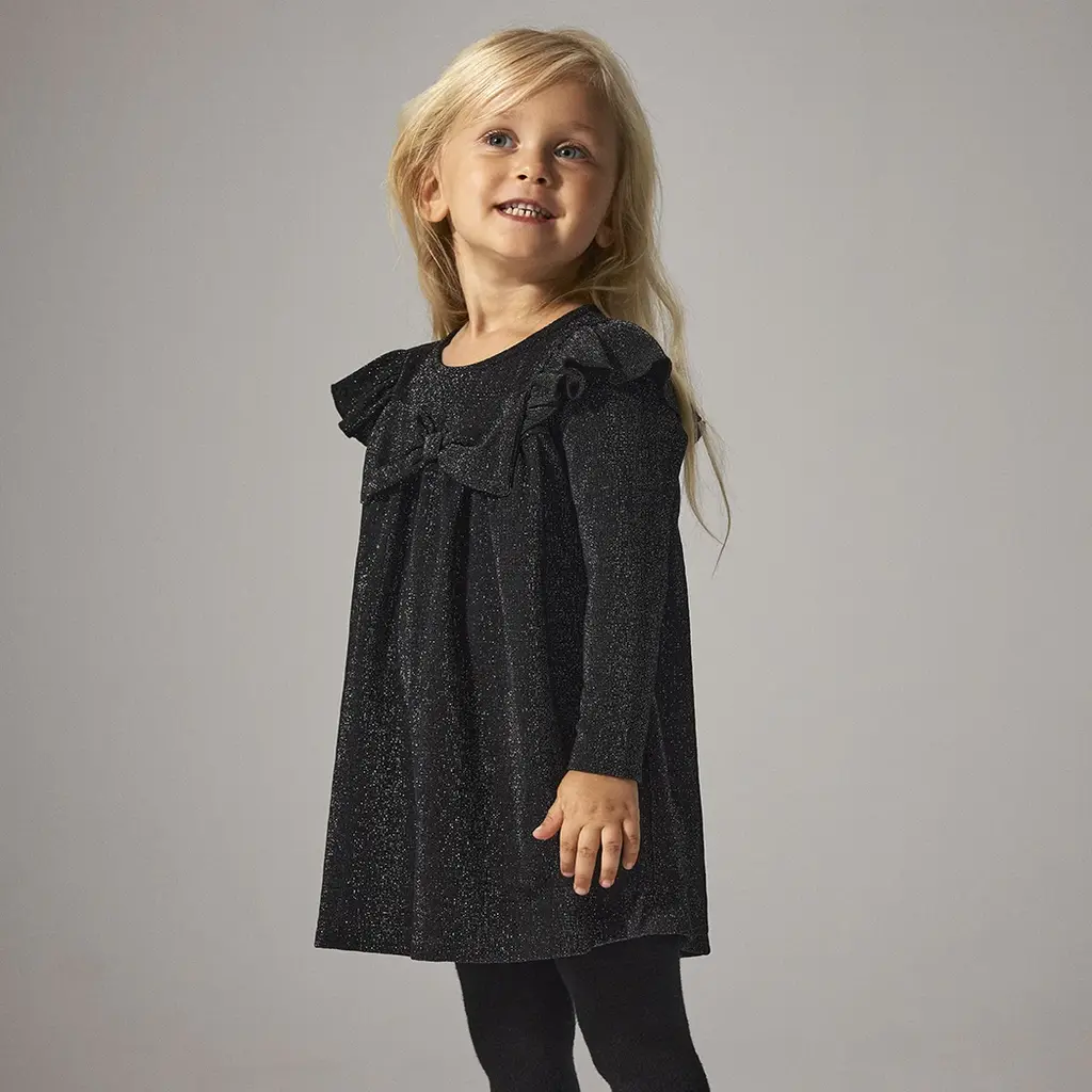 Jurk glitter Roisin (black)