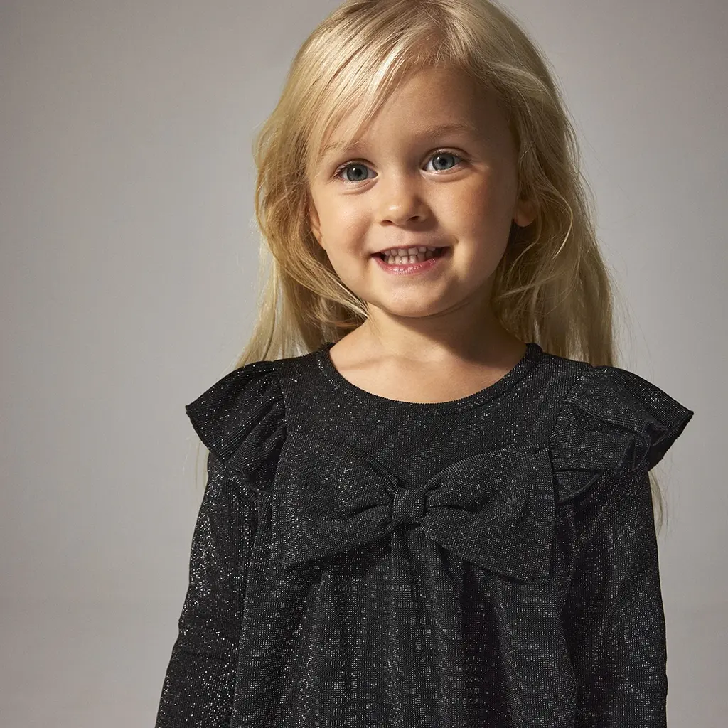Jurk glitter Roisin (black)