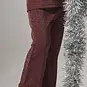 Name It Broek glitter BOOTCUT Roisin (burgundy)