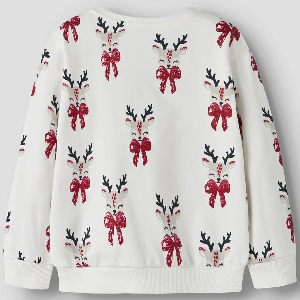 KERST trui sweat Romalia (cloud dancer)