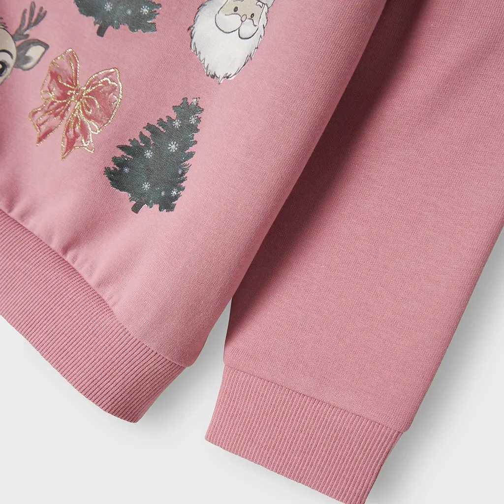 KERST trui sweat Romalia (wild rose)