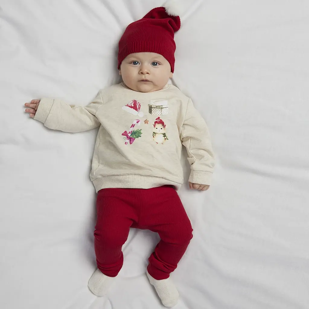KERST broekje Kab (jester red)