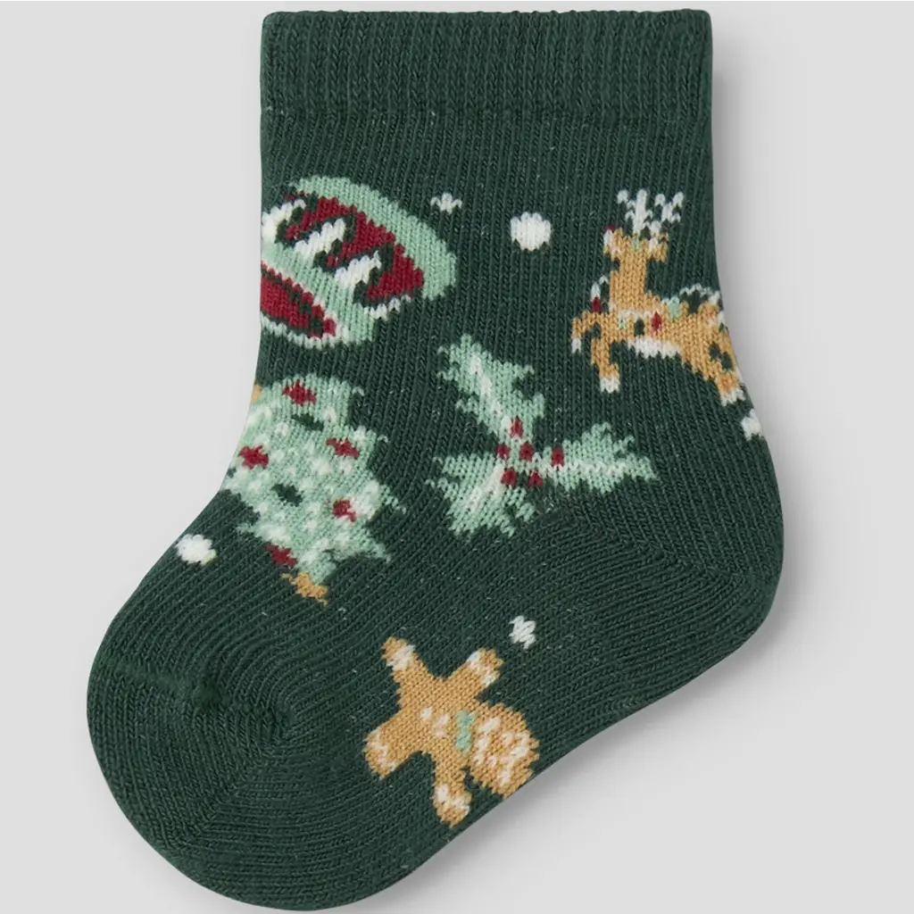 KERST drie paar sokjes Vismas (jester red/navy blazer/botanical garden)