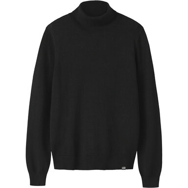 Dun truitje turtleneck (black)