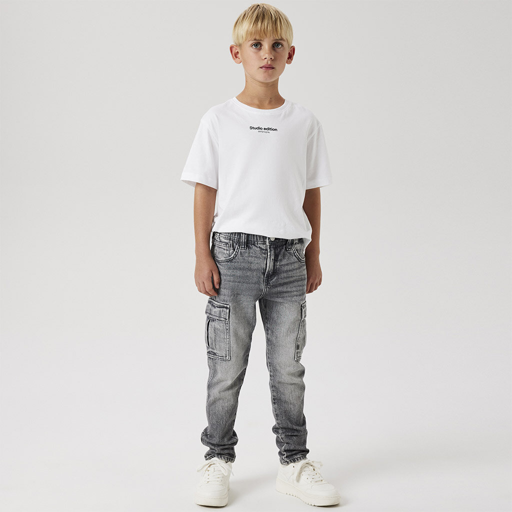 Jeans cargo TAPARED Silas (medium grey denim)