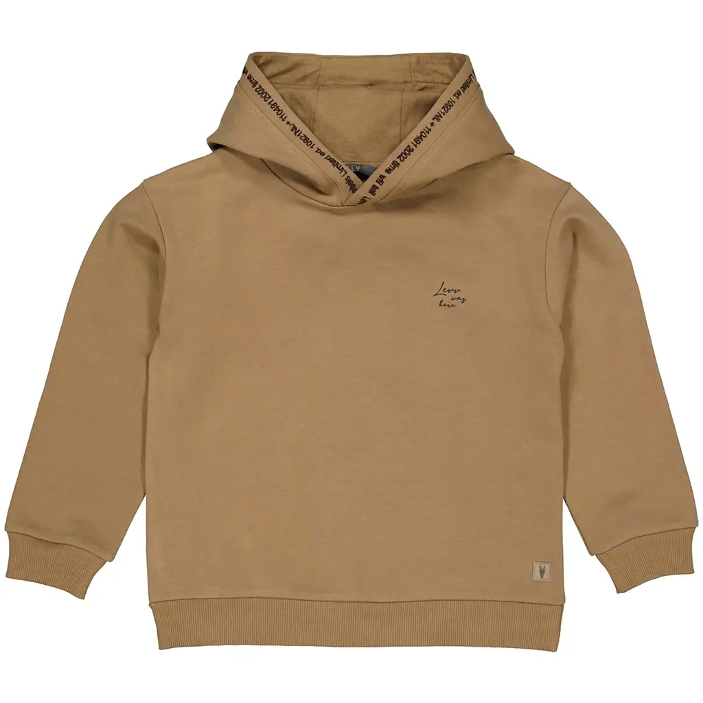 Trui hoodie Verdad (dessert sand)