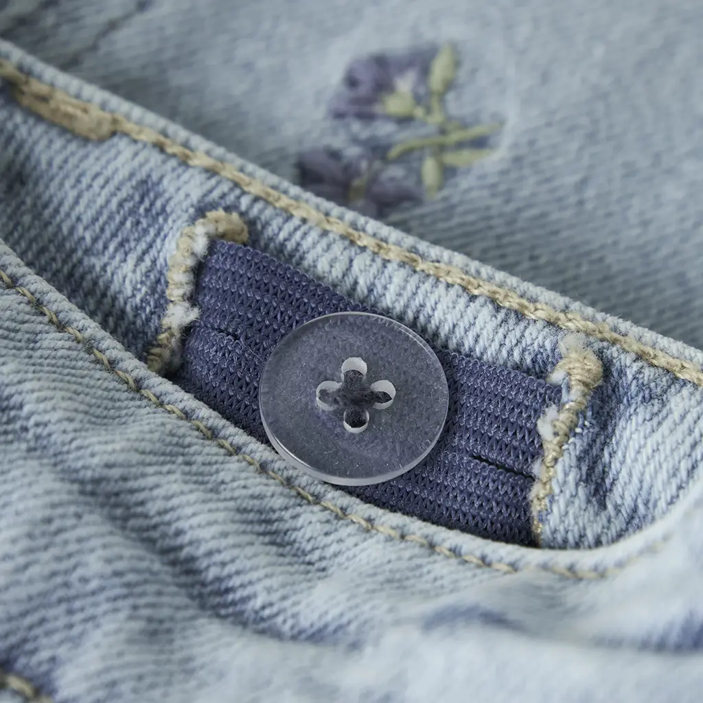 Jeans MOM FIT Bella (light blue flowers)