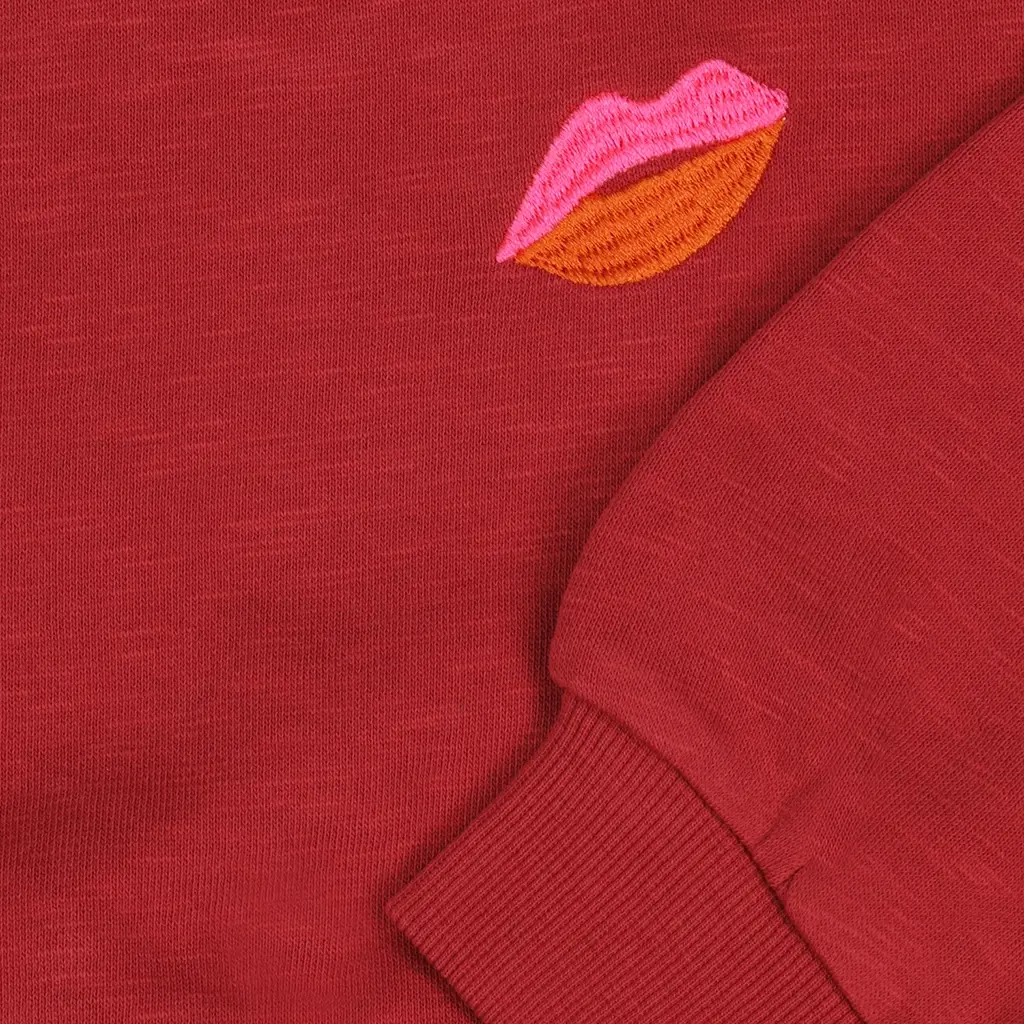 Trui J'Adore (earth red)