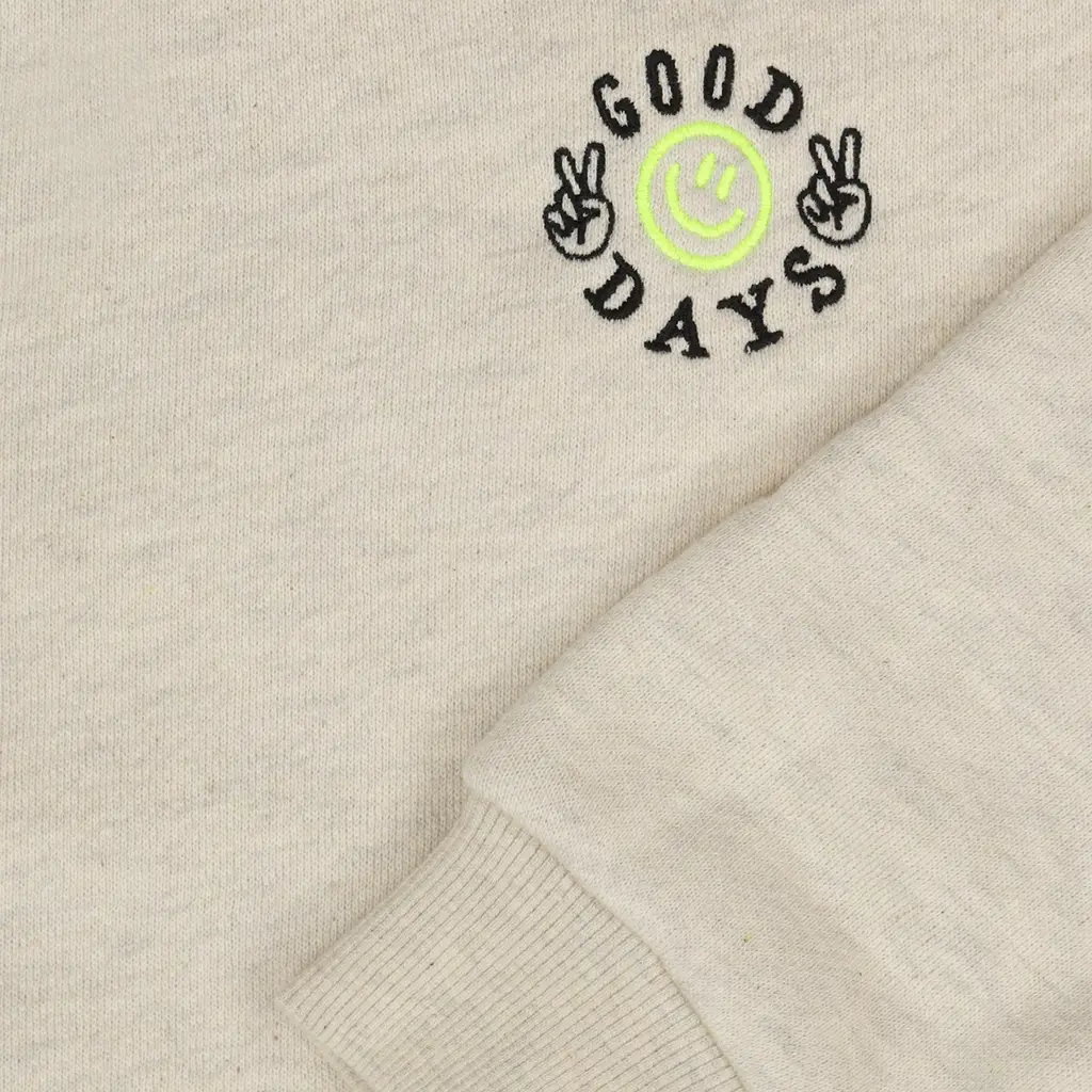 Trui Deck backprint (off white melange)