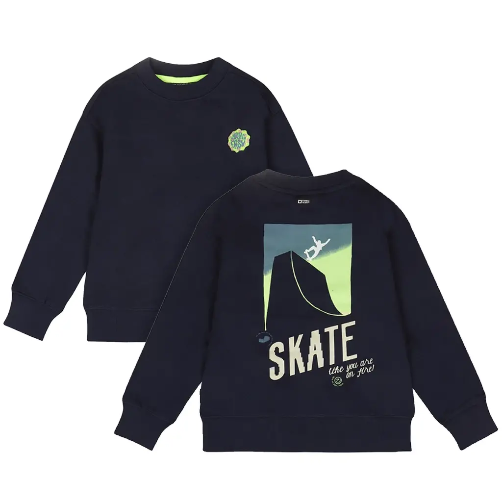 Trui Heelflip backprint (navy blazer)