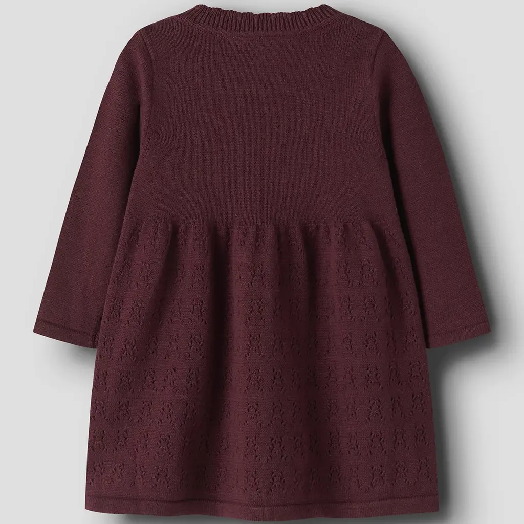 Gebreid jurkje Osilla (burgundy)