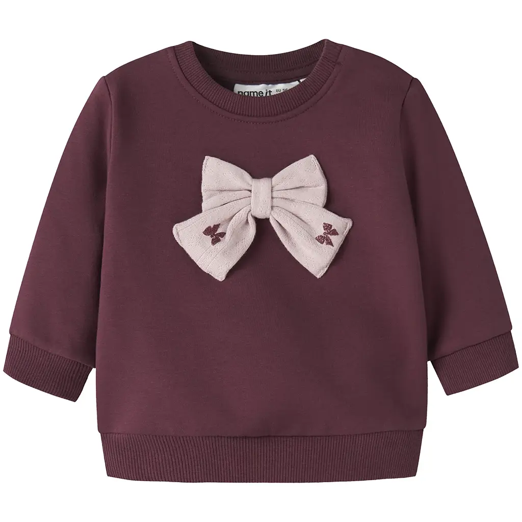 Truitje sweat Rowane (burgundy)