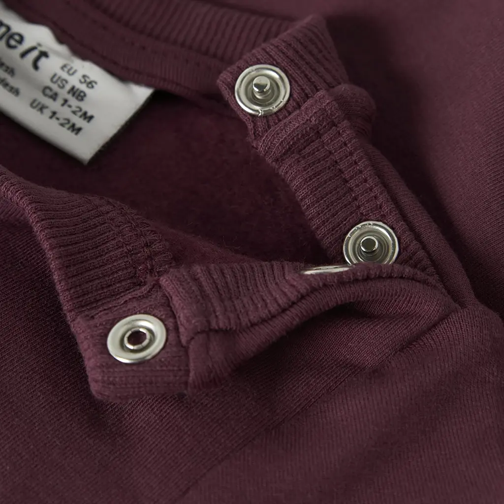 Truitje sweat Rowane (burgundy)